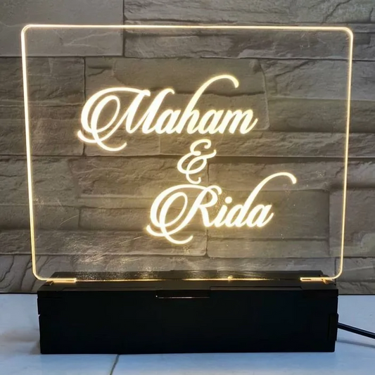 Beautiful Acrylic Name Lamp 😍