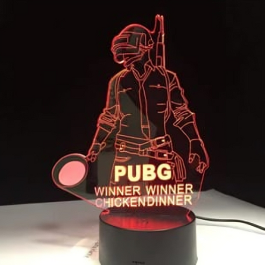 PUBG Man 3d illusion LED Lamp