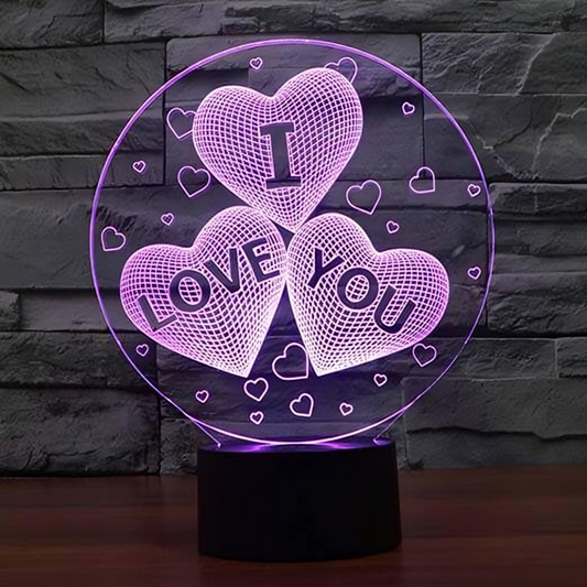 Personalized Lovely😍 Heart’s 3D LED Lamp