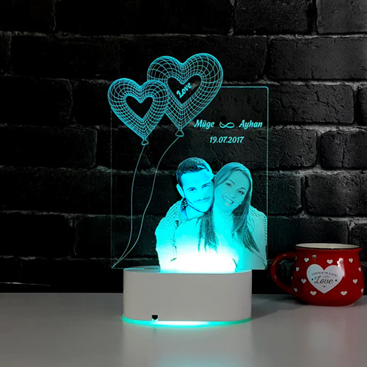 CUSTOM PHOTO PRINTED 3D Beautiful 😍LED LAMP